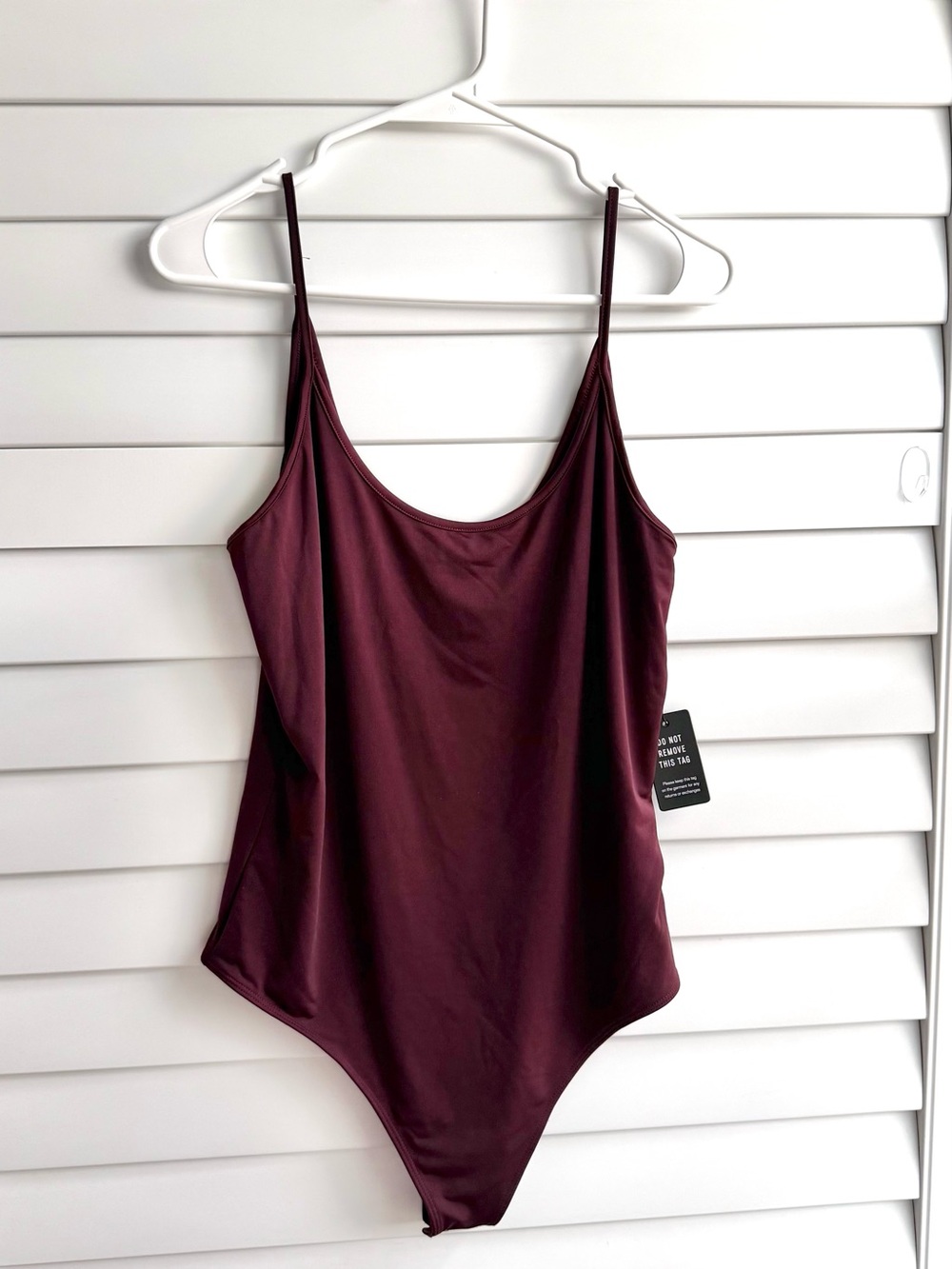 Express Plum Sleeveless Bodysuit with Scoop Neck | NWT Size Large